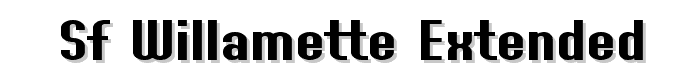 SF Willamette Extended font